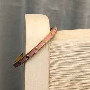 Spot the Spade Enamel Hinged Bangle